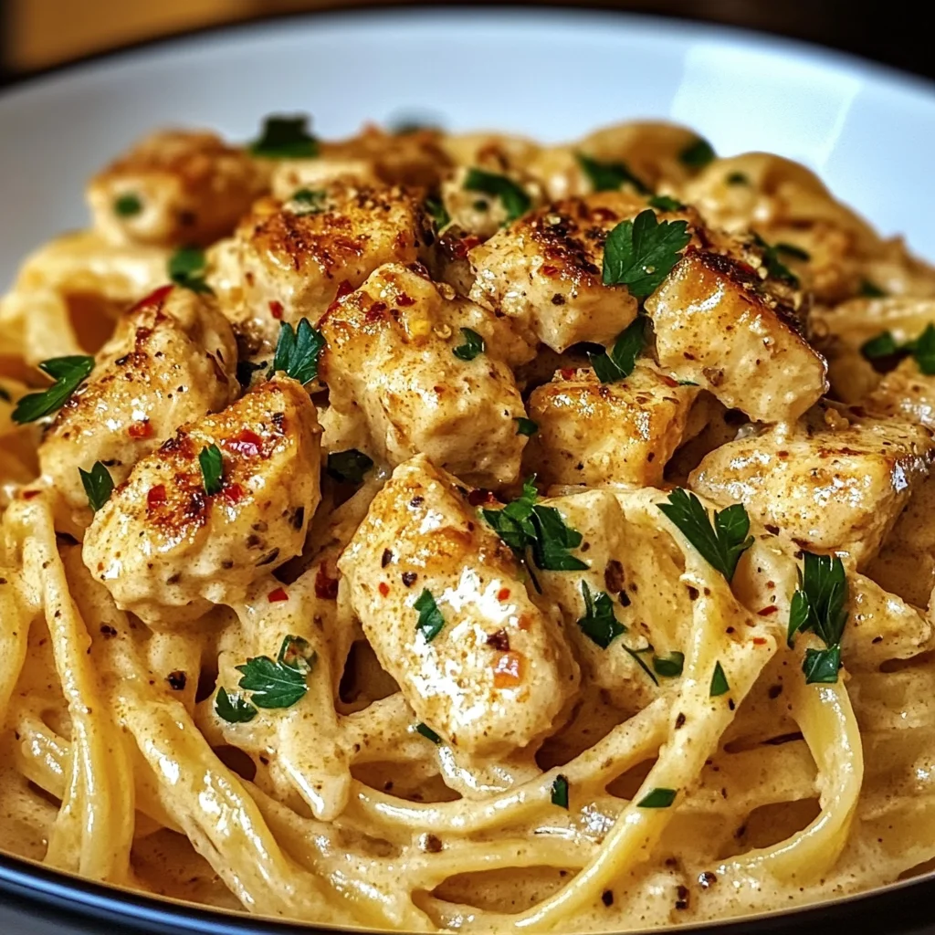 the best Cowboy Butter Chicken Linguine